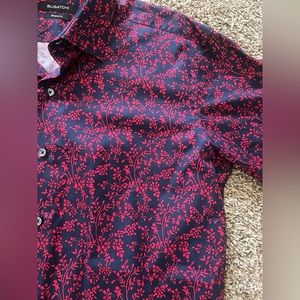 Bugatchi- Men’s Dress Shirt, Size Medium- Shaped Fit